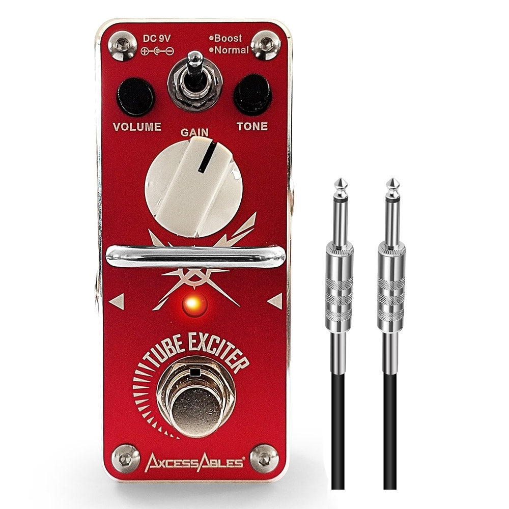 guitar pedal bundle AxcessAbles TUBE EXCITER Overdrive Guitar Pedal Bundle – eStudioStar