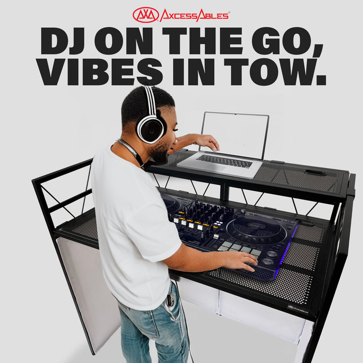 AxcessAbles ES-02XT Portable Aluminum DJ Facade Booth