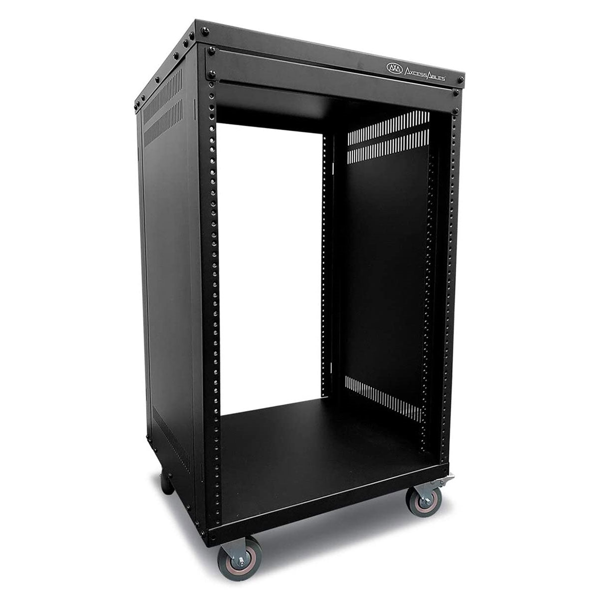 RK 16U Rack-Mount Cabinet Case with Caster Wheels | Compatible with US ...